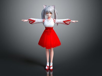 現(xiàn)代游戲角色 卡通女孩3D模型在動(dòng)漫游戲開發(fā)中的應(yīng)用